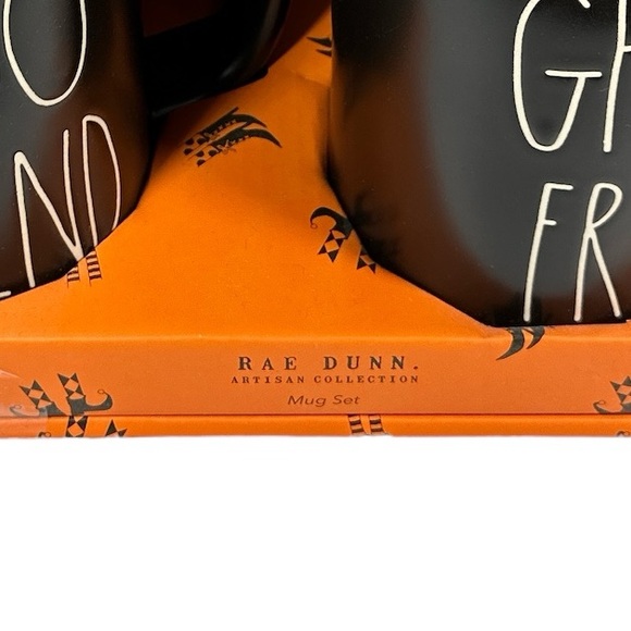 NEW Rae Dunn BOO FRIEND & GHOUL FRIEND Halloween Mug Set/2 - Picture 5 of 6